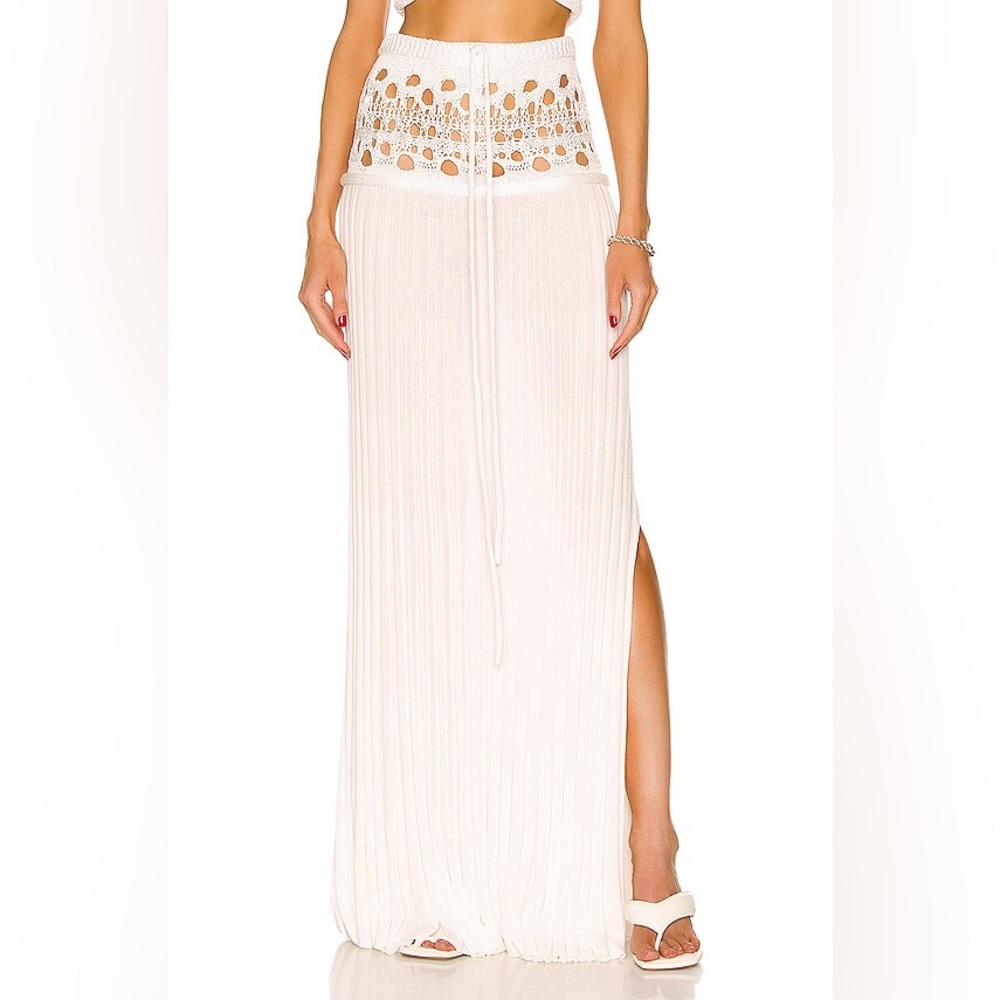 Christopher Esber White Crochet Maxi Skirt - Picture 2 of 4
